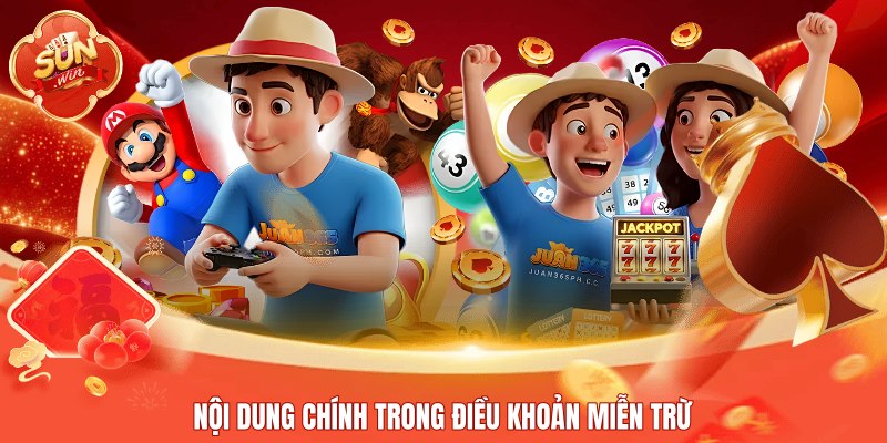 Nội dung chính trong điều khoản miễn trừ